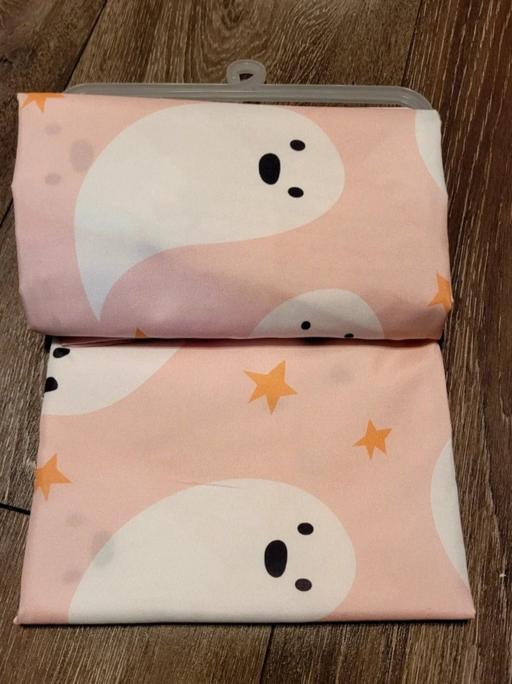 Pink Ghost Pattern Curtain